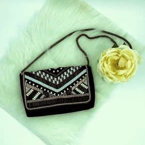 ‼️SALE‼️ 🌟✨HPx3✨ 🌟H&M Art Deco Glam Beaded Purse with Chain Strap, NWT